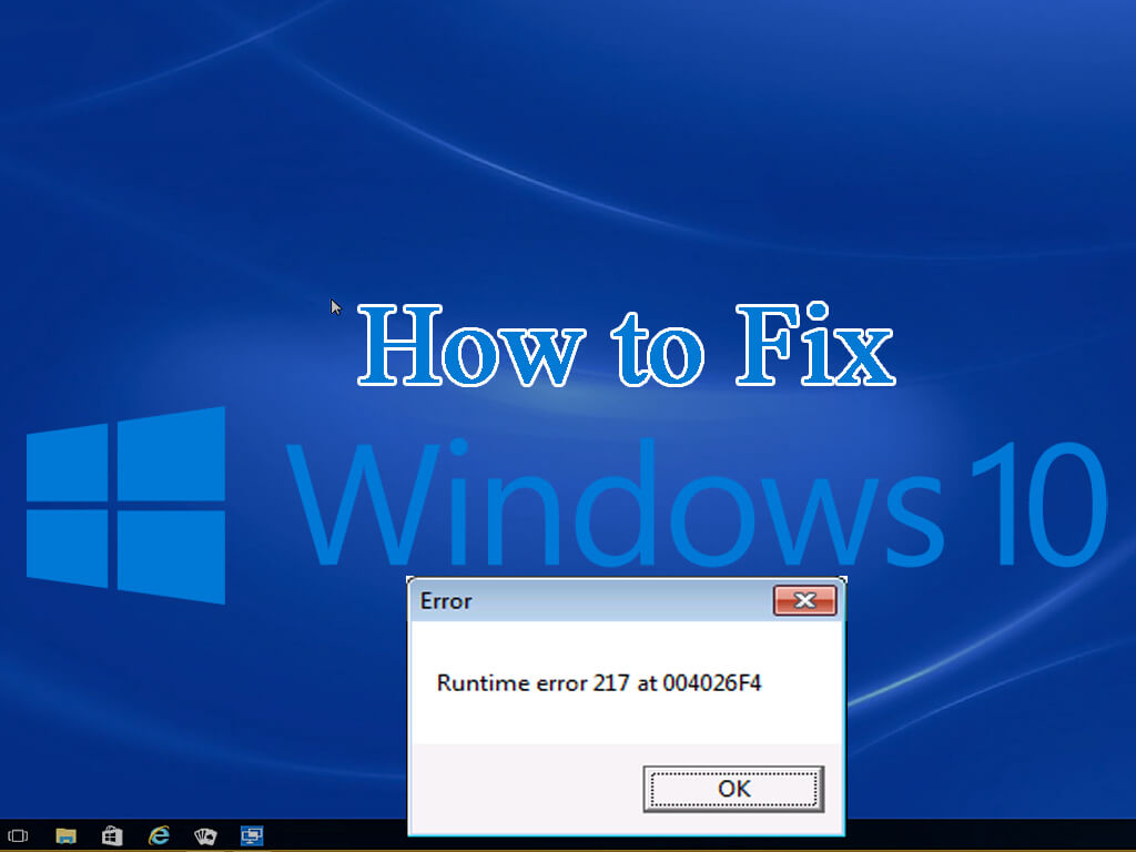 runtime error 217 windows 7